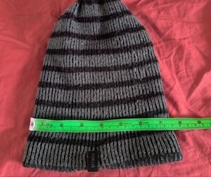 Pistil Black and Gray Striped Beanie